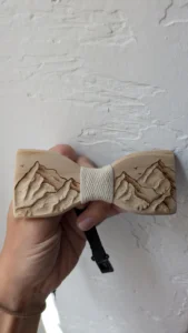 Nœud Papillon en Bois style Montagne